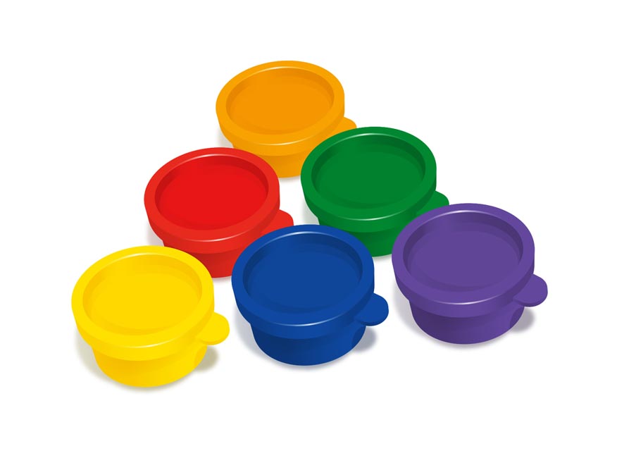 Barvy prstové 6 ks barev 30ml