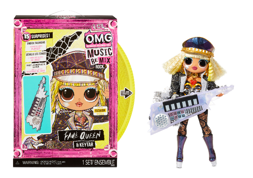Bábika L.O.L. Surprise! OMG remixy Rock Veľká ségra - Fame Queen s klávesmi
