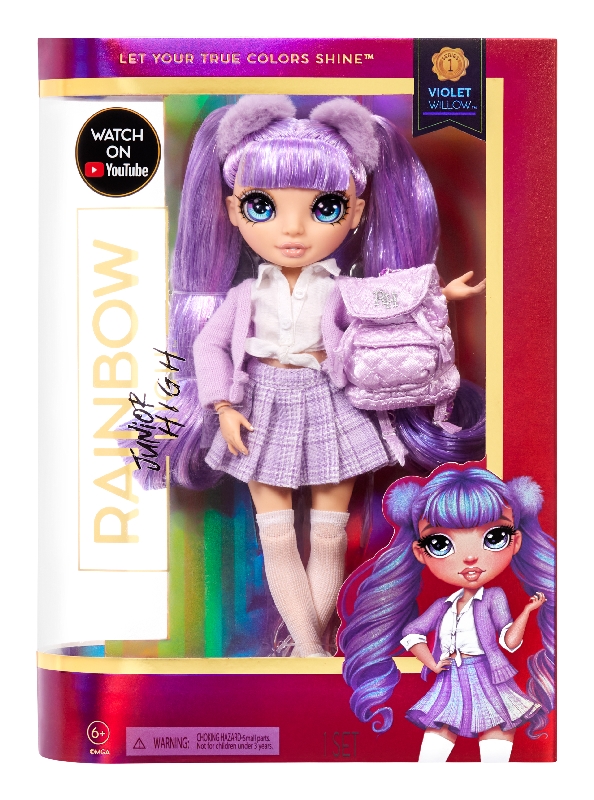 Rainbow High Junior Fashion bábika – Violet Willow