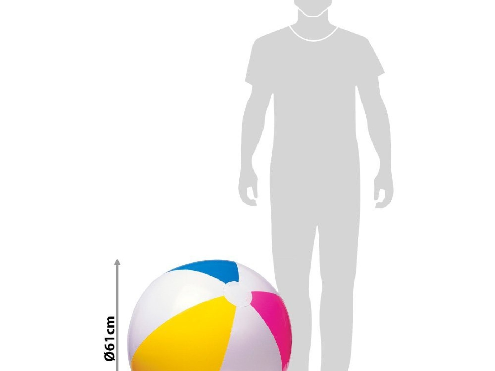 Nafukovací míč 61 cm