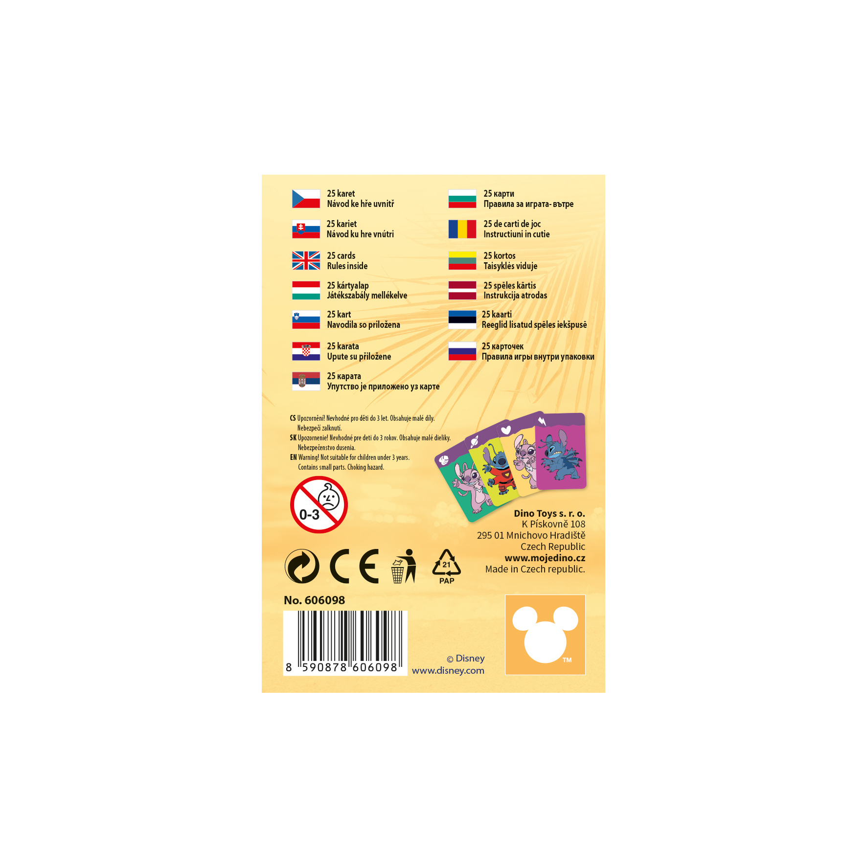 STITCH Černý Petr