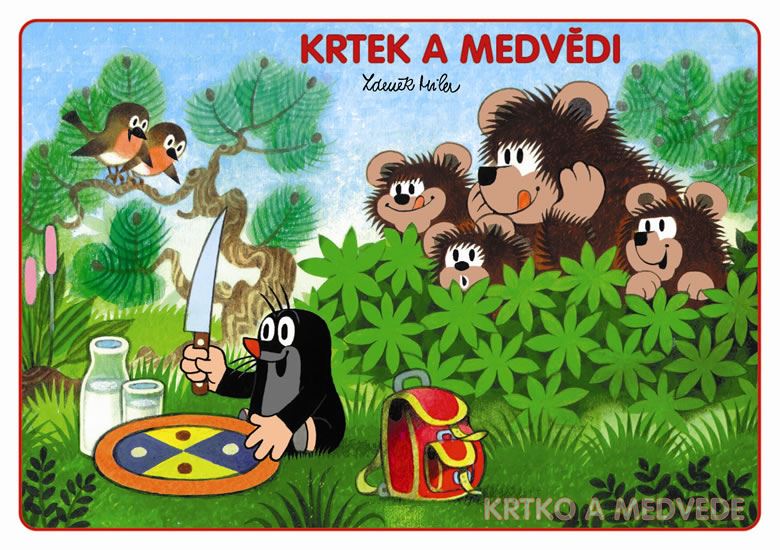 Omalovánka A5 Krtek a medvědi