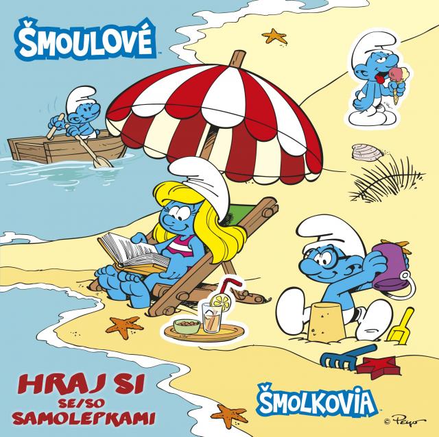 Album obrázkové Šmoulové Hraj si se samolepkami