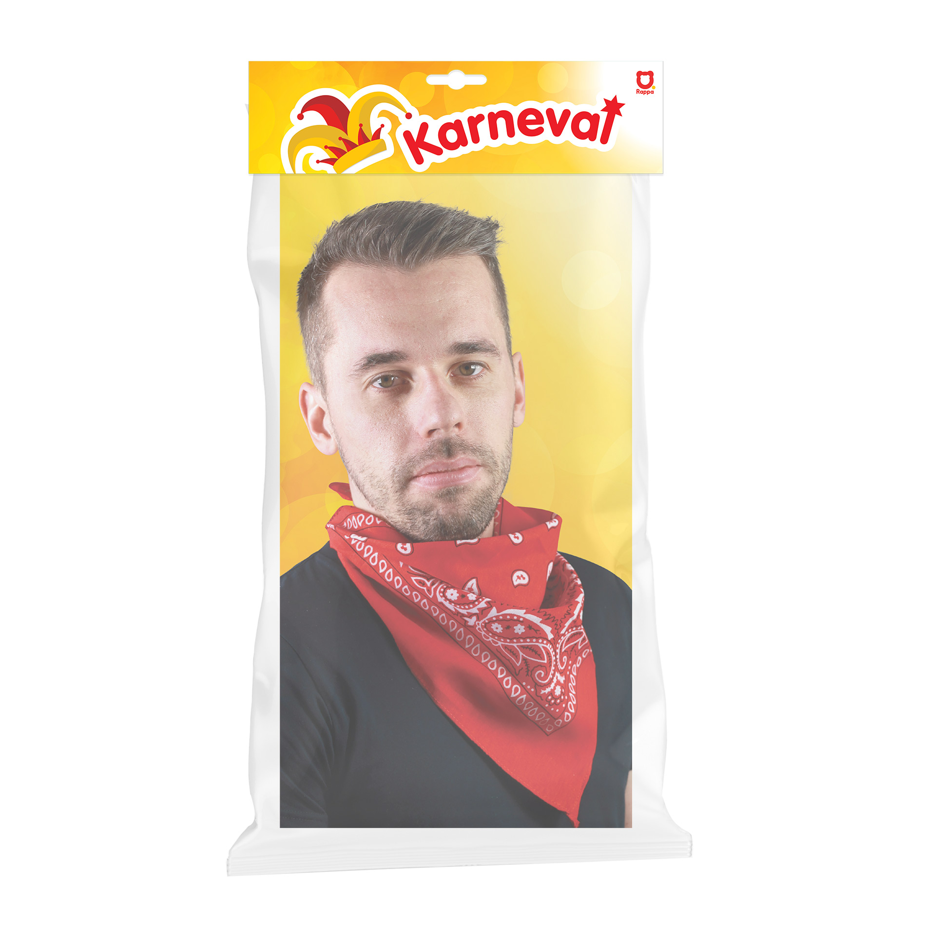 Šátek kovbojský červený  53x53 cm