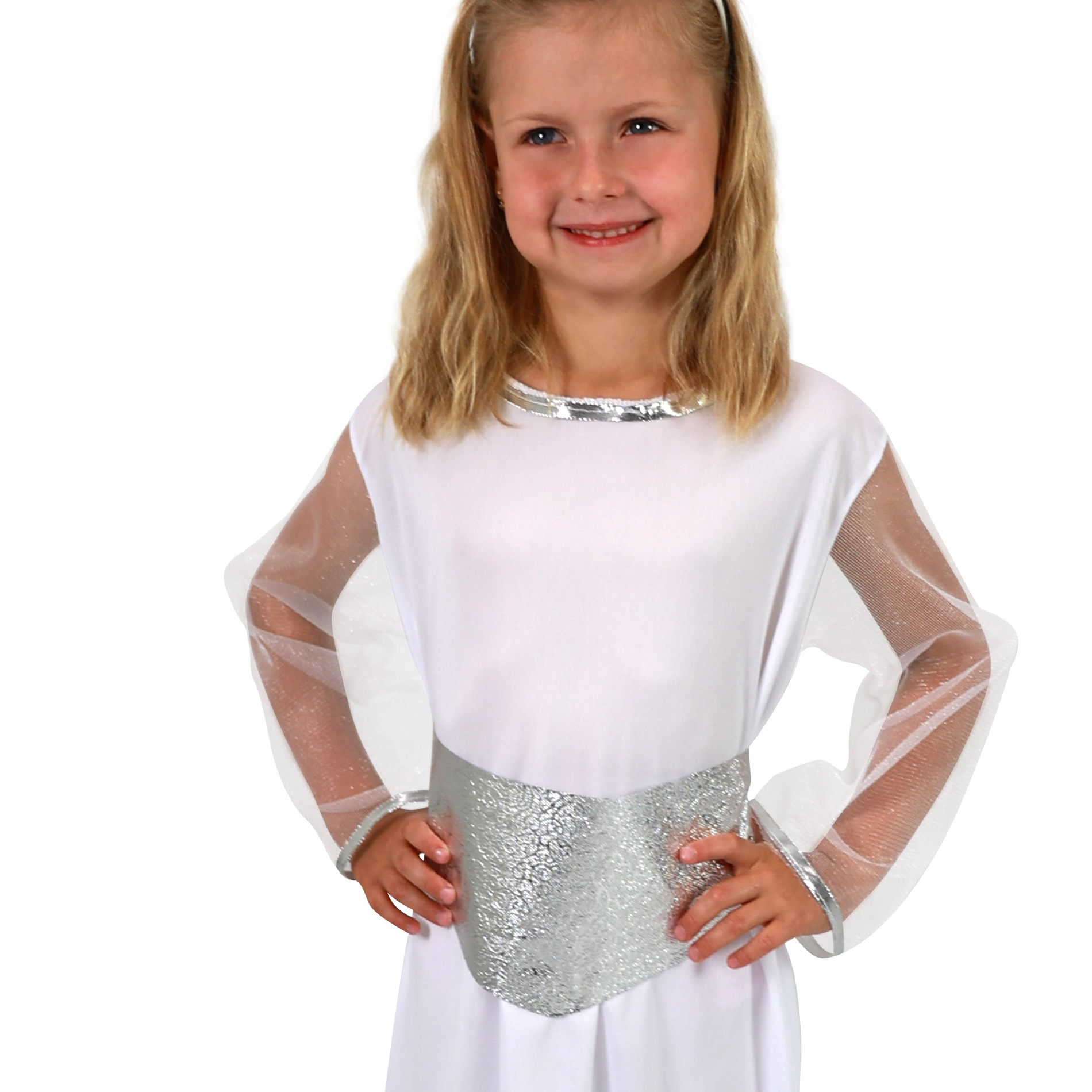 Dětský kostým anděl se svatozáří a páskem (M)