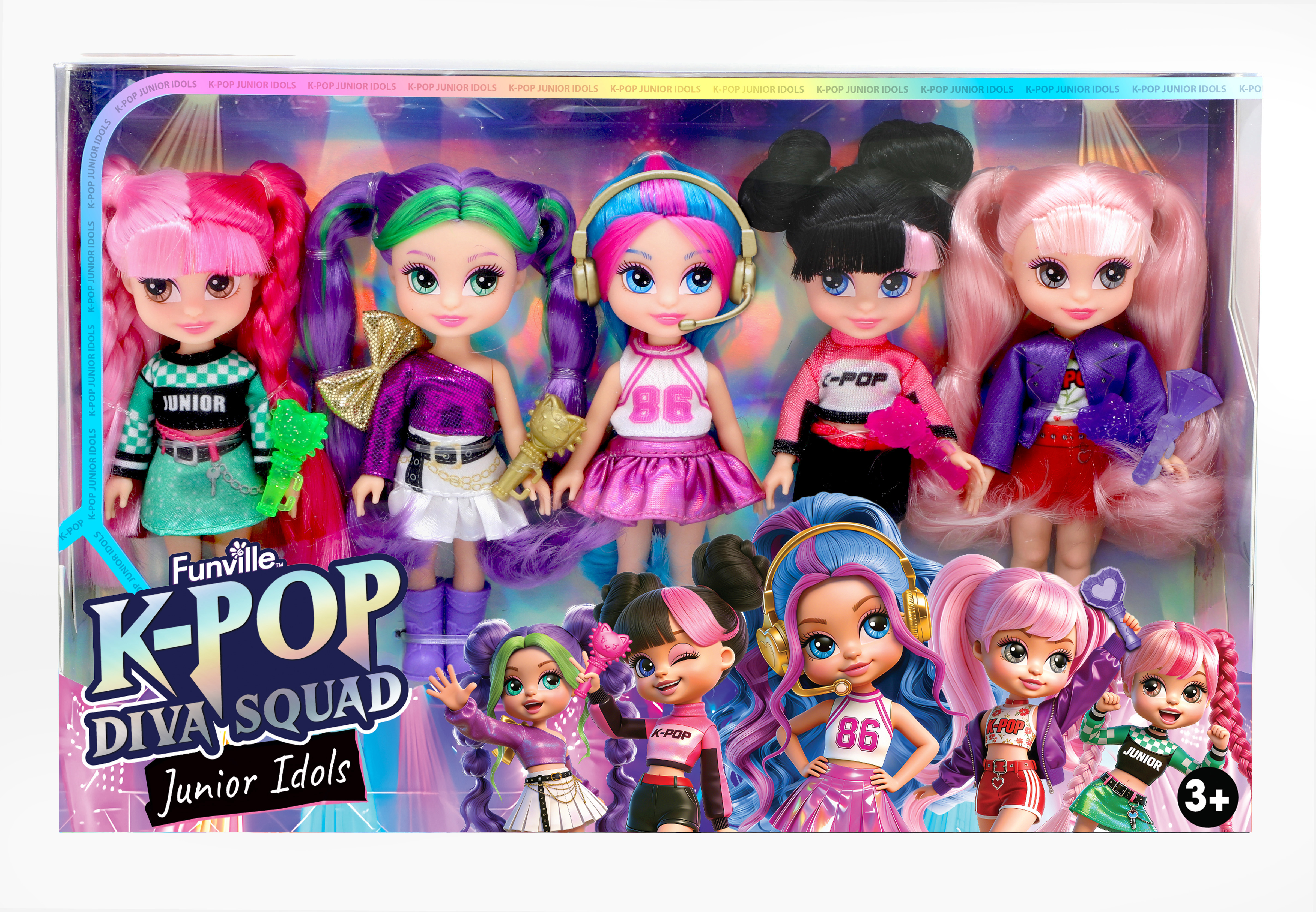 K-Pop Diva Squad Junior – sada 5 panenek 13 cm