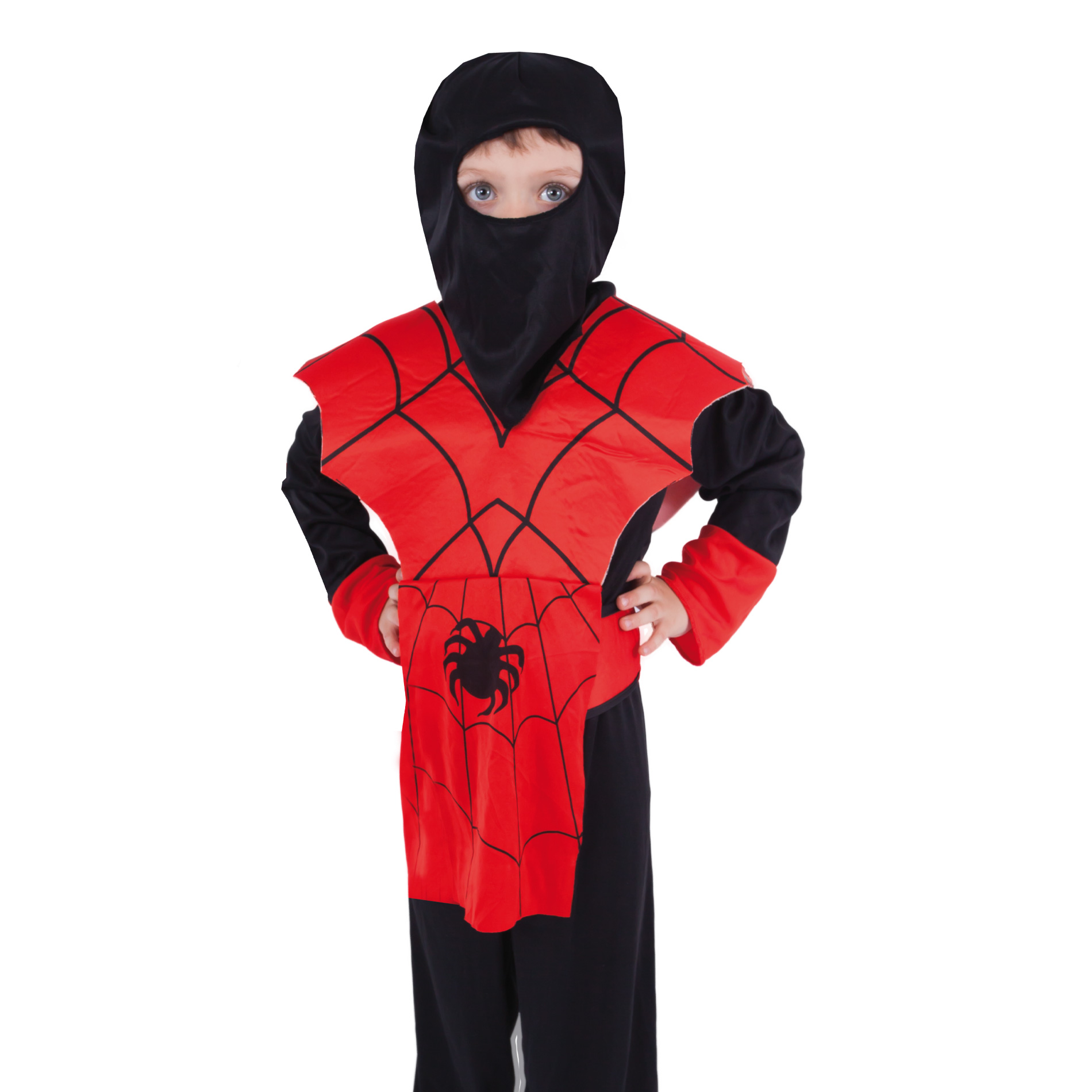 Dětský kostým červený ninja (M)