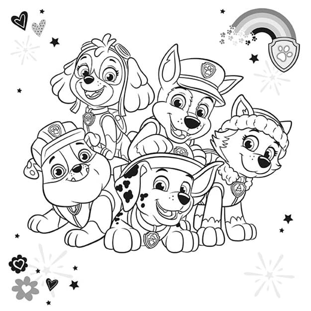 Pexeso v sešitu Paw Patrol/Tlapková Patrola 1