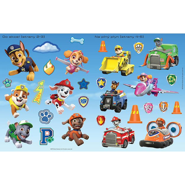 Knížka samolepková Paw Patrol/Tlapková Patrola