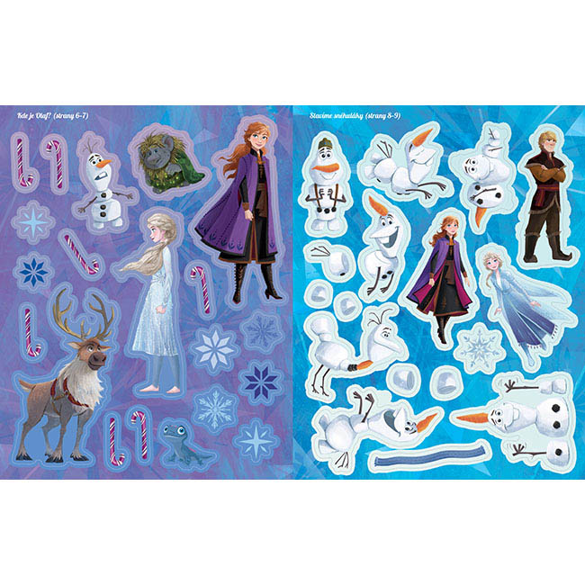 Vánoční samolepková knížka Frozen - Ledové království