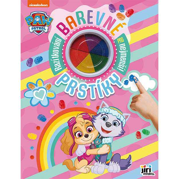 Barevné prstíky Paw Patrol/Tlapková Patrola ružové