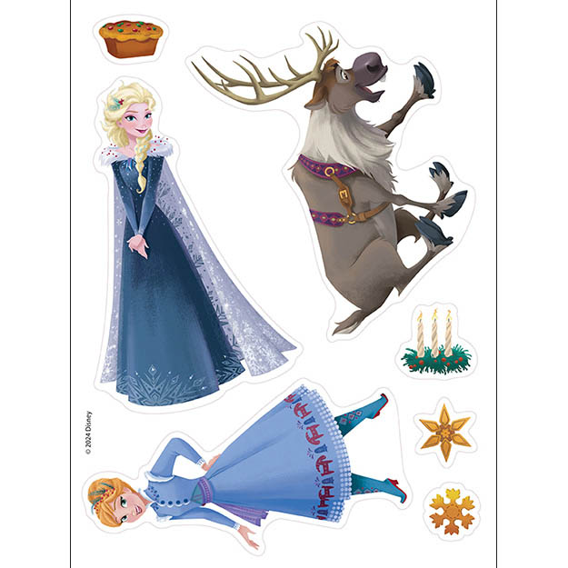 Vánoční aktivity se samolepkami do oken FROZEN - Ledové království