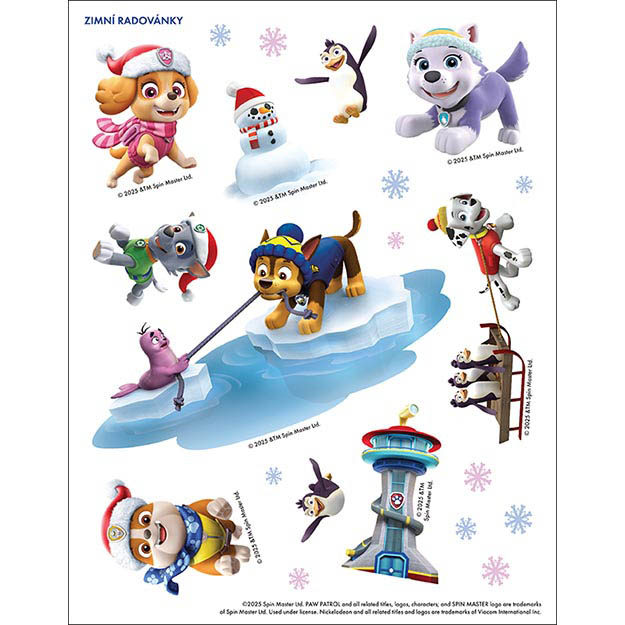 Vánoční samolepková knížka Paw Patrol/Tlapková Patrola
