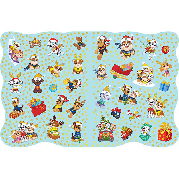 Vánoční omalovánky se samolepkami Paw Patrol/Tlapková Patrola