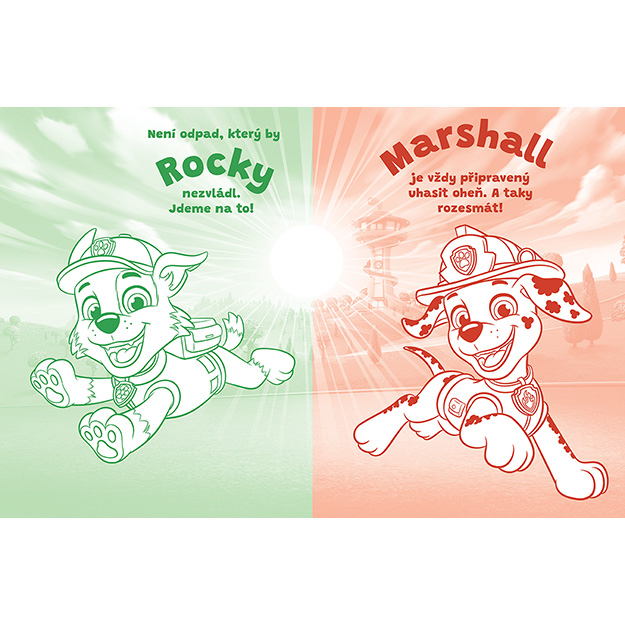Omalovánky se svítícím tetováním Paw Patrol/Tlapková Patrola