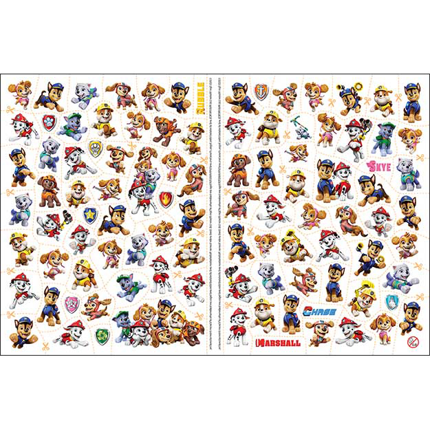 Omalovánky a 100 tetování Paw Patrol/Tlapková Patrola