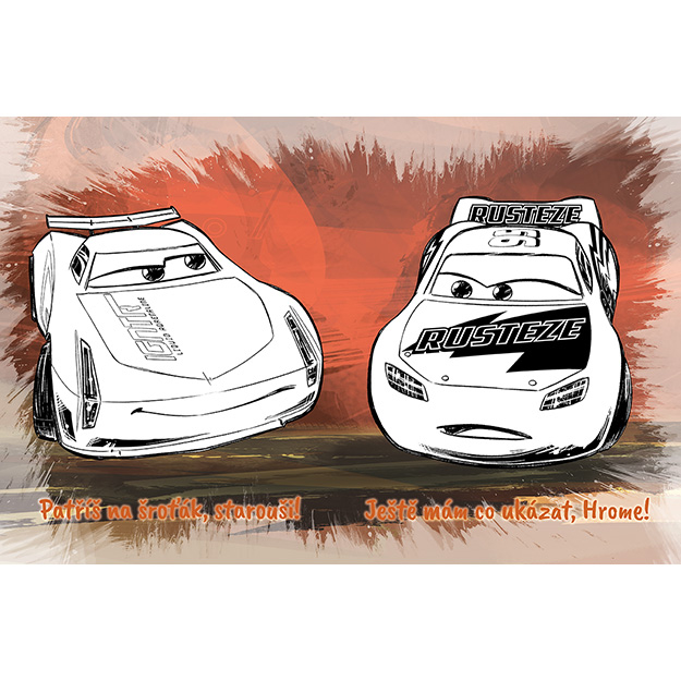 Omalovánky a 100 tetování CARS - Auta