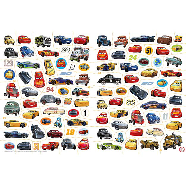 Omalovánky a 100 tetování CARS - Auta