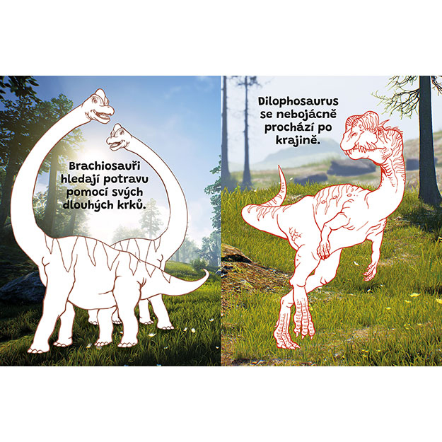 Omalovánky a 100 tetování Dinosauři