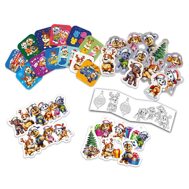 Adventní kalendář se samolepkami Paw Patrol/Tlapková Patrola