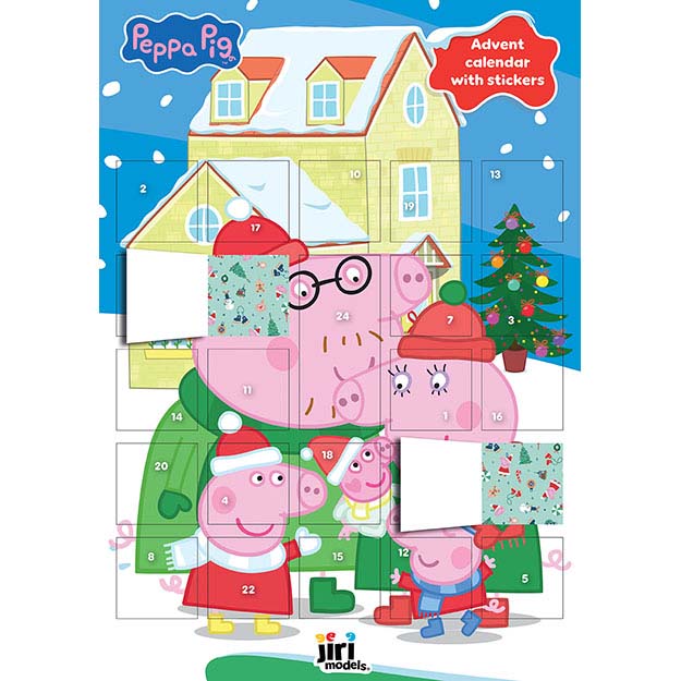 Adventní kalendář se samolepkami Prasátko Peppa