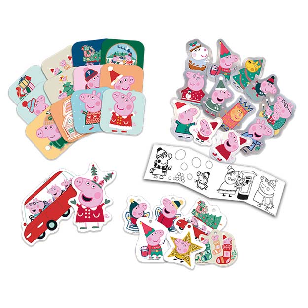 Adventní kalendář se samolepkami Prasátko Peppa