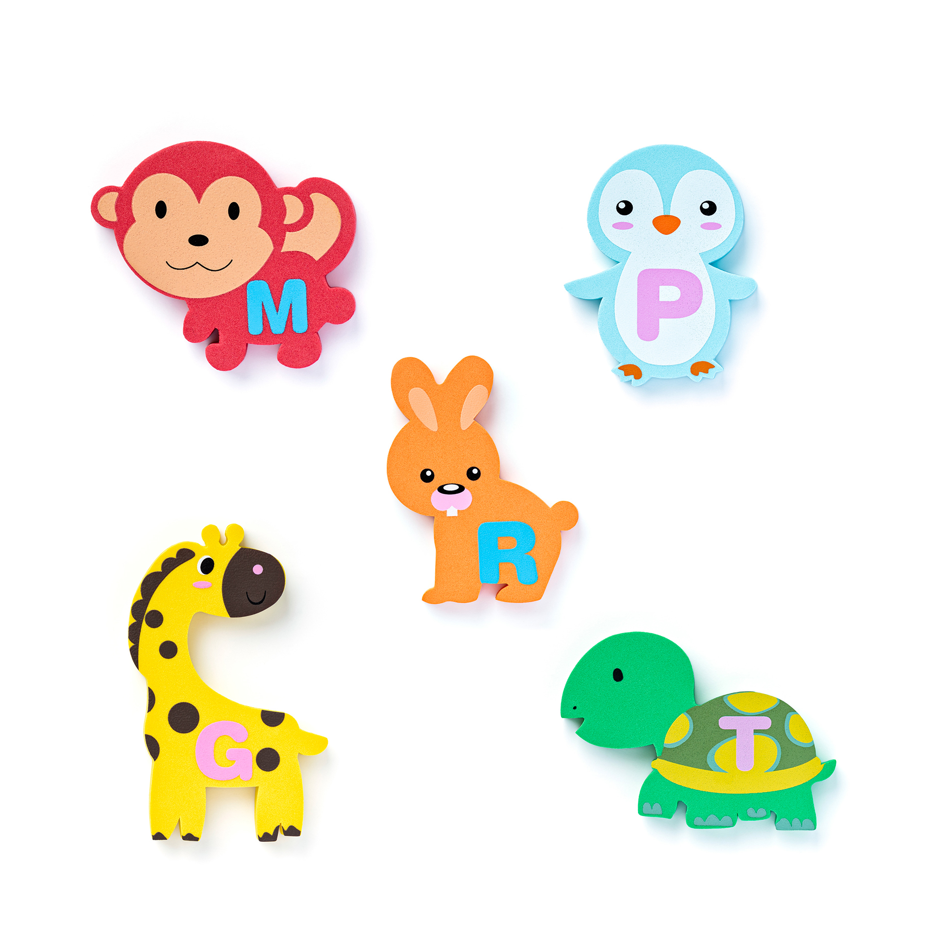 Pěnové Puzzle Vodolepky zvířátka 26 ks