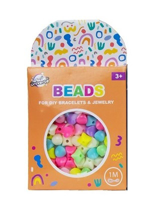 Sada korálků - kostky + 1 metr provázek