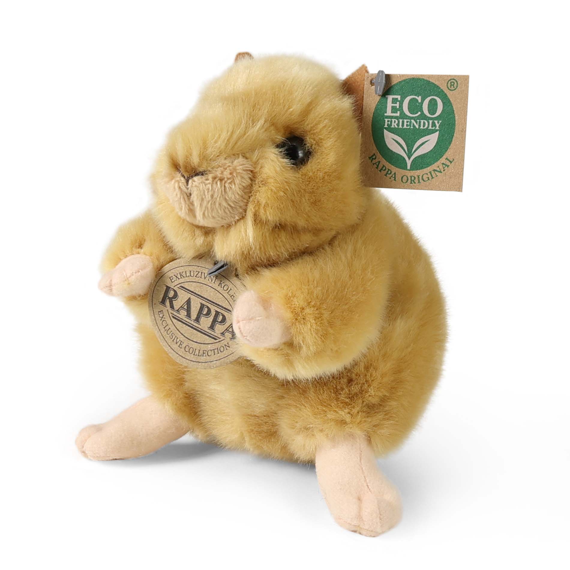 Plyšový křeček zlatý 16 cm ECO-FRIENDLY